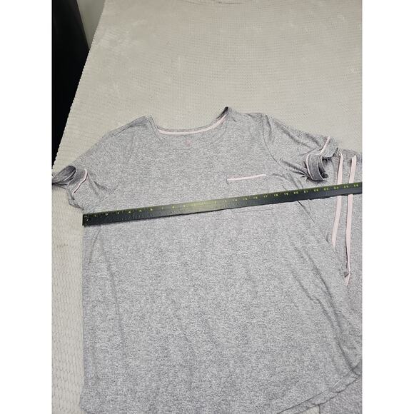 Cuddl Duds Pajama Set Womens Large Gray & Pink 2 Piece - Picture 3 of 8